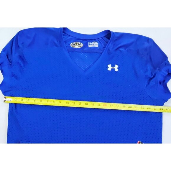 Under Armour Size 2XL Men's Blue Loose Heat Gear Performance Football Jersey NWT - Picture 3 of 10